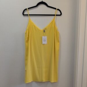 Yellow Womens Slip Dress